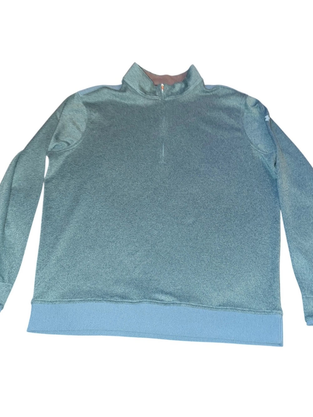 Under Armour Men's Light Teal Quarter-Zip Sweater